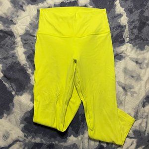 lululemon Align™ High-Rise Crop 23" in Electric Lemon sz 8